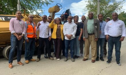 MOPC deja iniciado trabajos  de asfaltado en  Jacagua
