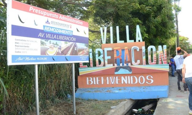 Ayuntamiento de Santiago remoza avenida Villa Liberación