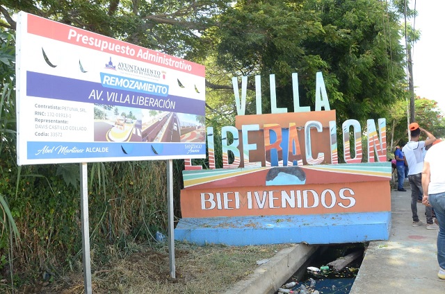 Ayuntamiento de Santiago remoza avenida Villa Liberación