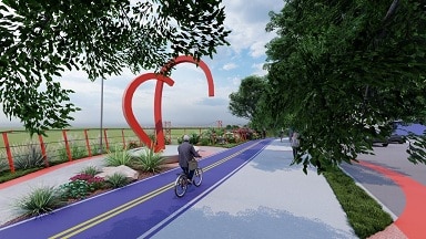 Alcalde anuncia tercera etapa ciclovía y nuevo parque lineal ecológico