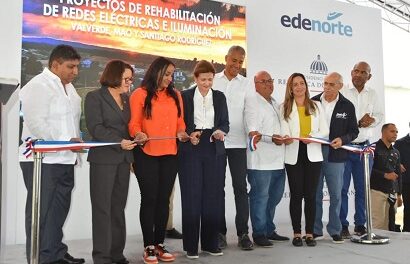 Vicepresidenta y Edenorte inauguran obras beneficiarán 23,675 familias en Valverde
