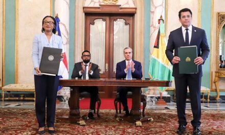 Gobierno Dominicano y Guyana firman acuerdos para garantizar seguridad energética y alimentaria