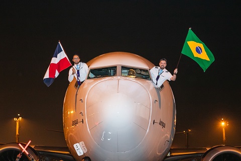 Arajet aterriza por primera vez en Sao Paulo