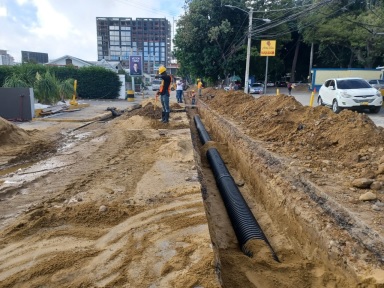 Coraasan inicia construcción colector Ave. Juan Pablo Duarte-calle Maimón