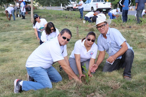 Coraasan y Medio Ambiente realizan jornada de siembra en la zona norte de Santiago