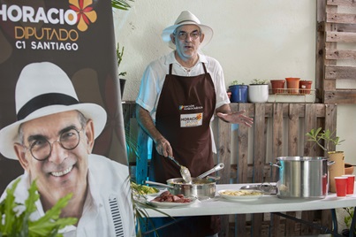 Candidato cocina propuestas políticas en «Un Mangú con Horacio Diputado»