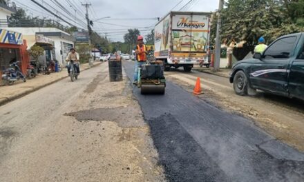 Coraasan asfalta primeros tramos intervenidos del colector carretera Gregorio Luperón
