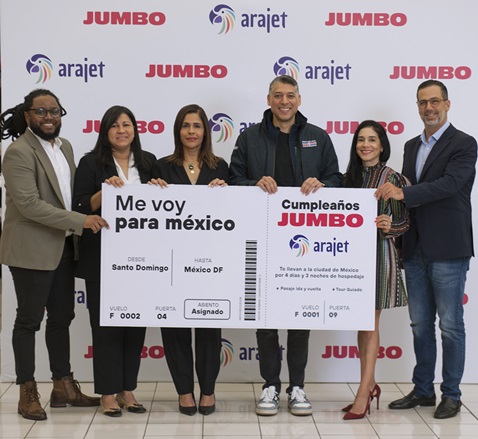 Jumbo y Arajet dan a conocer ganadores de viaje a México