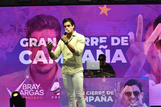 Bray Vargas, candidato a diputado con mayor simpatía de Santiago