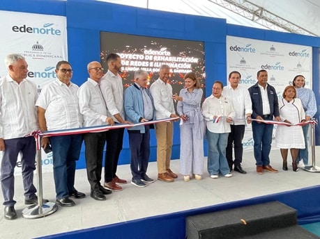 Vicepresidenta y Edenorte inauguran rehabilitación de redes en comunidades de El Limón
