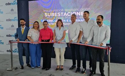 Vicepresidenta Raquel Peña y Edenorte inauguran obras eléctricas en Espaillat