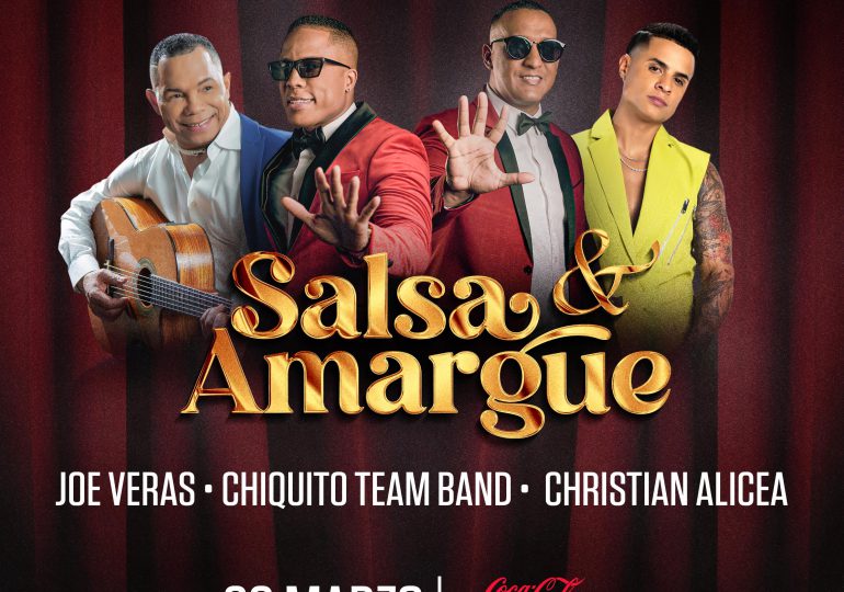 Joe Veras, Chiquito Team Band y Christian Alicea llevarán “Salsa & Amargue” al Coca-Cola Music Hall