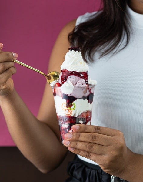 Fresa Crema propuesta de Helados Valentino